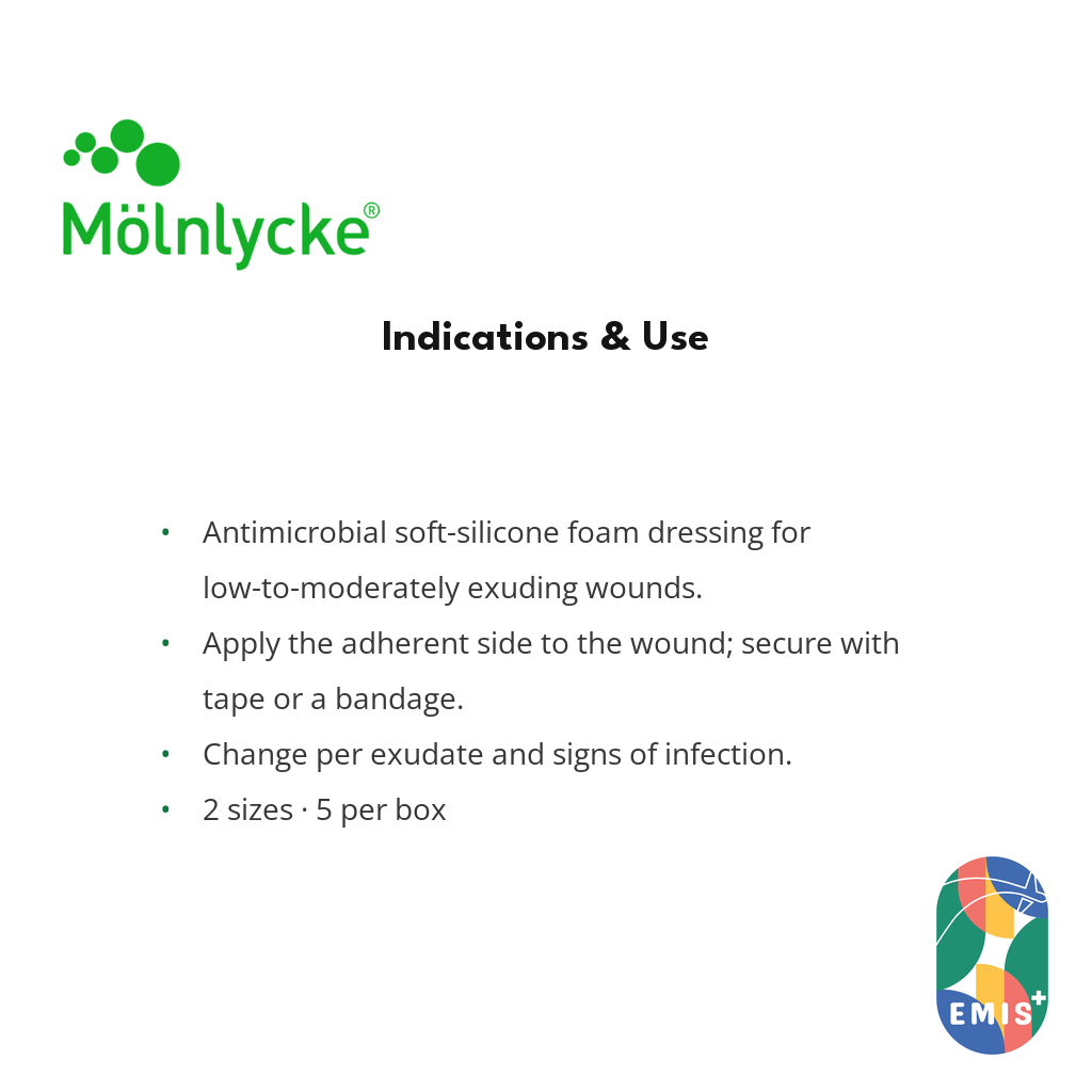 Mepilex Ag Antimicrobial Foam Dressing