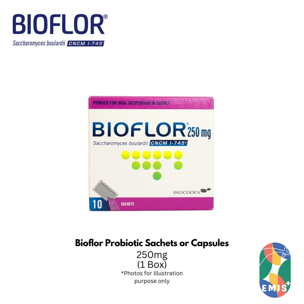 Bioflor Probiotic Sachets or Capsules for Diarrhoea Relief and Gut Health Saccharomyces Boulardii for Adults and Children EMI