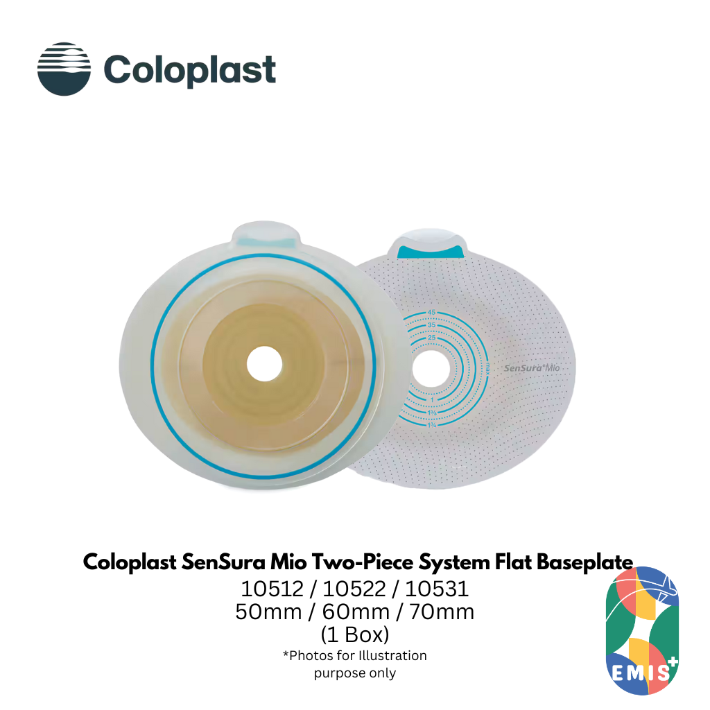 Coloplast SenSura Mio Two-Piece System Flat Baseplate | 10512 | 10522 | 10531