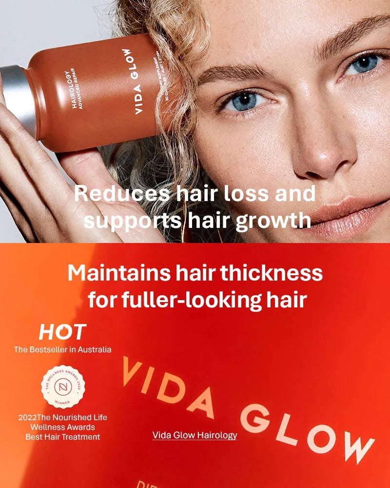 Vida Glow Hairology - 30 Capsules for Thicker, Healthier Hair