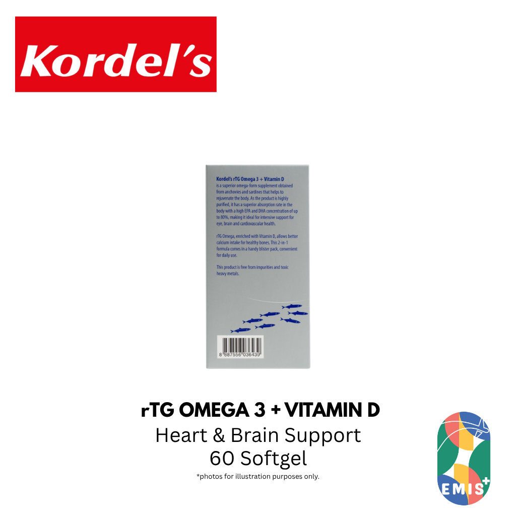 KORDEL'S rTG OMEGA 3 + VITAMIN D — product image 4, EMIS+ Singapore medical supplies