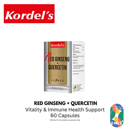 KORDEL’S RED GINSENG + QUERCETIN – product detail view 2 | EMIS+ Singapore medical supplies