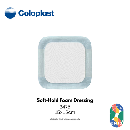 Coloplast Biatain Soft-Hold Foam Dressing 15x15cm – Buy in Singapore | EMIS+ Medical Supplies
