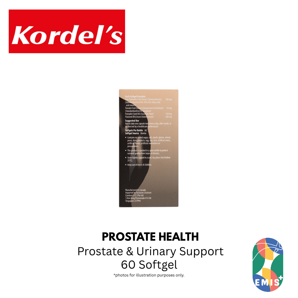 KORDEL’S PROSTATE HEALTH – product detail view 6 | EMIS+ Singapore medical supplies