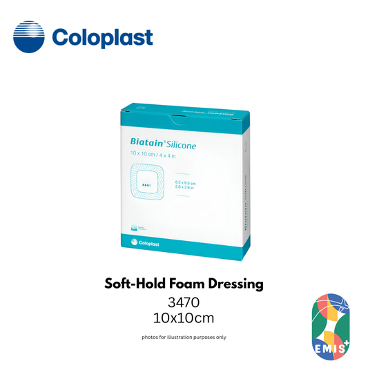 Coloplast Biatain Soft-Hold Foam Dressing 10x10cm – buy online from EMIS+ Singapore medical supplies