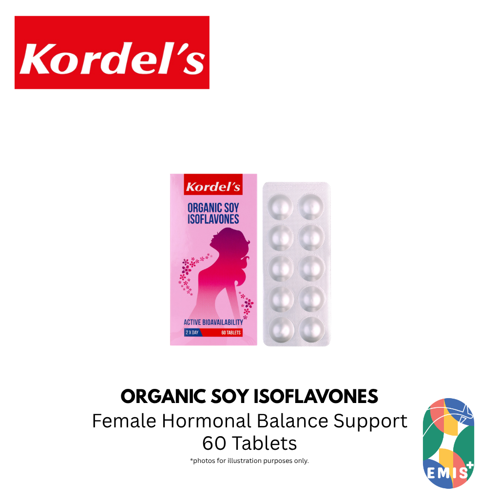 KORDEL’S ORGANIC SOY ISOFLAVONES – Vitamins & Supplements available at EMIS+ Singapore