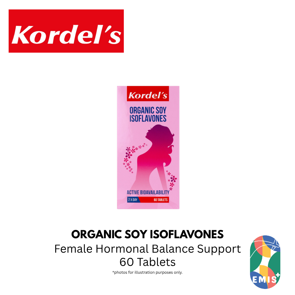 KORDEL’S ORGANIC SOY ISOFLAVONES – product detail view 4 | EMIS+ Singapore medical supplies