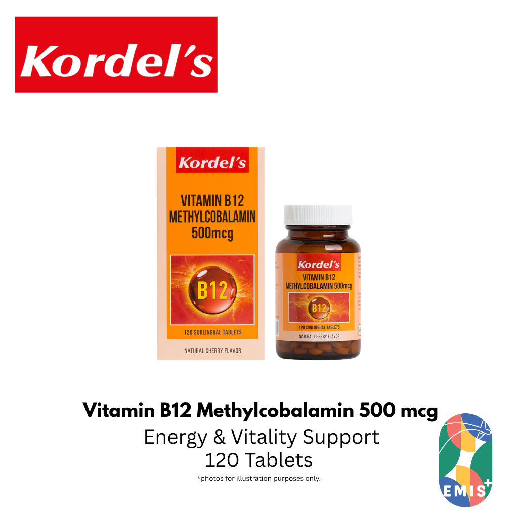 KORDEL'S VITAMIN B12 METHYLCOBALAMIN 500 mcg — Vitamins & Supplements available at EMIS+ Singapore (emis.asia)