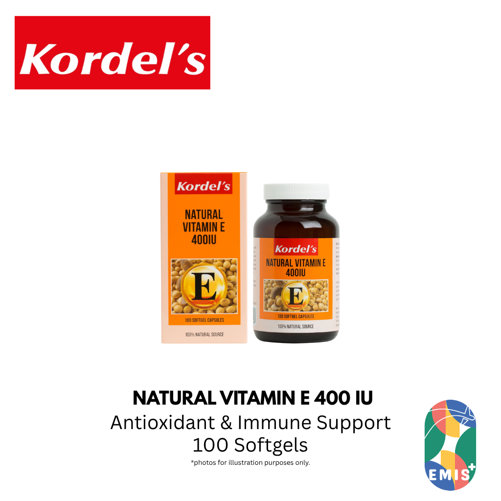 KORDEL’S NATURAL VITAMIN E 400 IU – Vitamins & Supplements available at EMIS+ Singapore