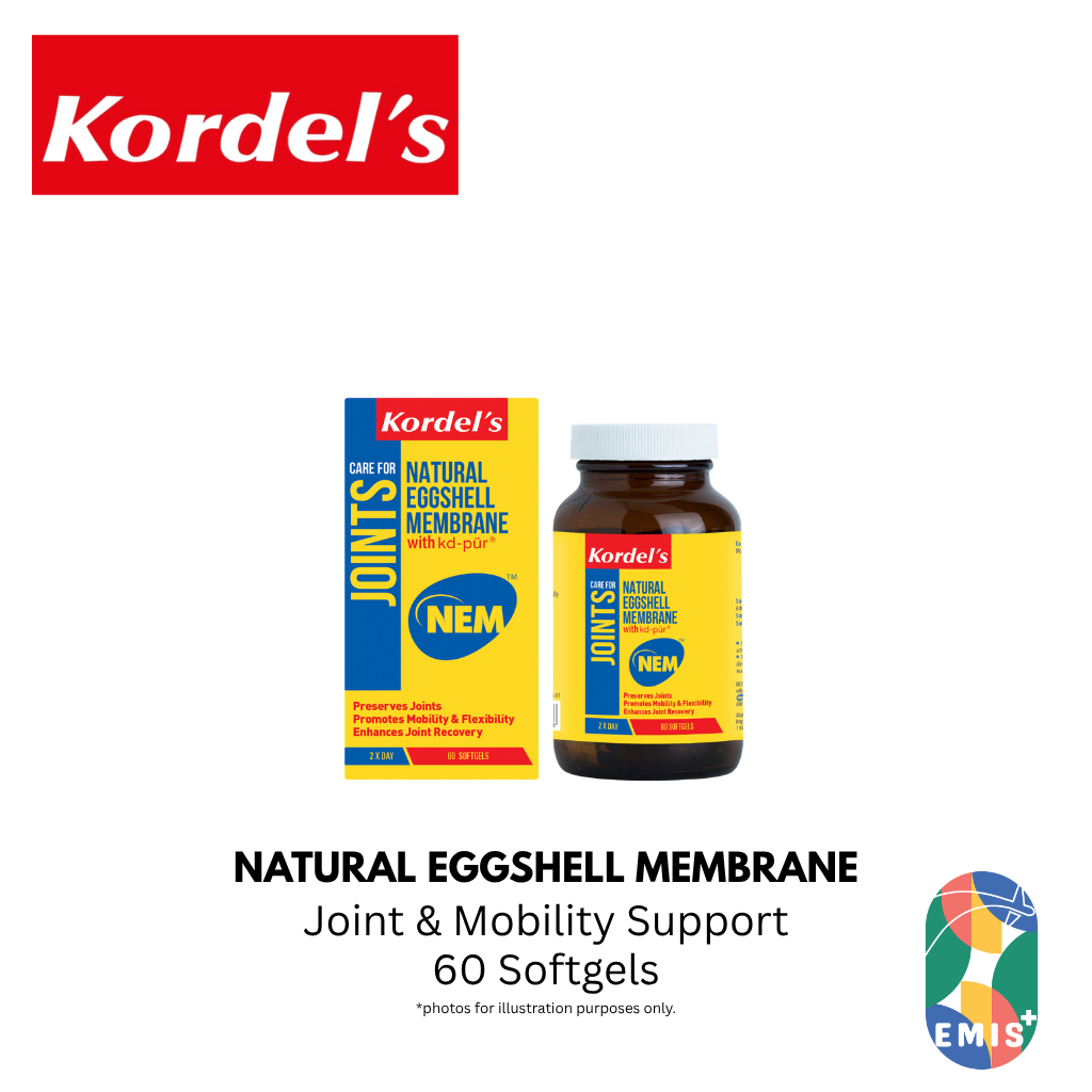 KORDEL’S NATURAL EGGSHELL MEMBRANE WITH kd-pür® – Vitamins & Supplements available at EMIS+ Singapore