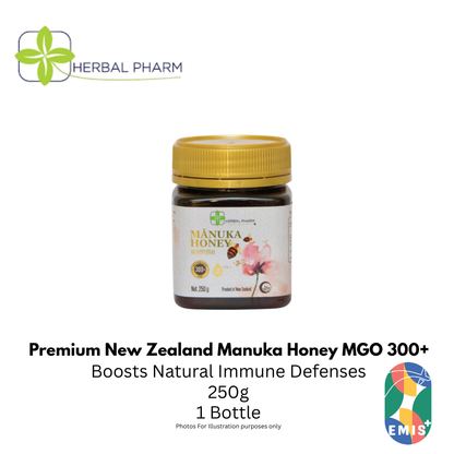 Herbal Pharm Manuka Honey MGO 300+ - Daily Wellness & Immune Support, 250g – buy online from EMIS+ Singapore medical supplies