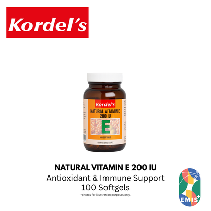 KORDEL’S NATURAL VITAMIN E 200 IU – product detail view 2 | EMIS+ Singapore medical supplies