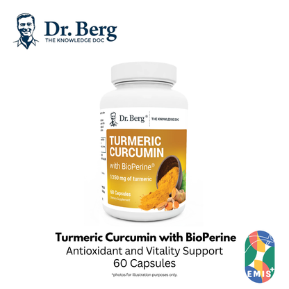 Dr. Berg Turmeric Curcumin with BioPerine - Maximum Absorption 60 Capsules – Buy in Singapore | EMIS+ Medical Supplies