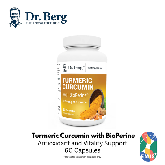 Dr. Berg Turmeric Curcumin with BioPerine - Maximum Absorption 60 Capsules – Buy in Singapore | EMIS+ Medical Supplies