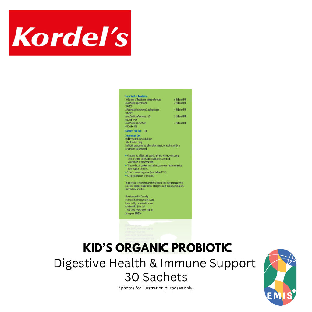 KORDEL’S KID’S ORGANIC PROBIOTIC – product detail view 5 | EMIS+ Singapore medical supplies