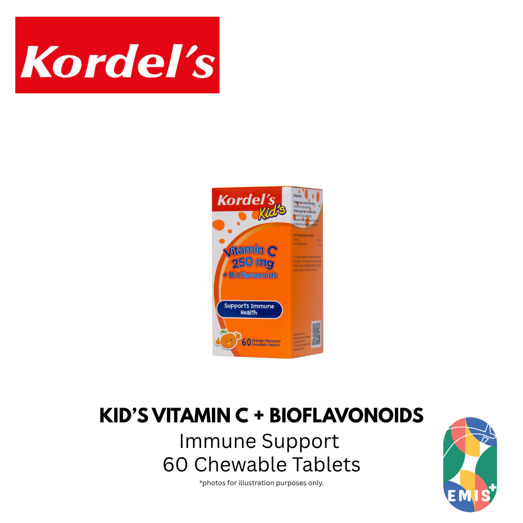 KORDEL’S KID’S VITAMIN C 250 mg + BIOFLAVONOIDS – product detail view 3 | EMIS+ Singapore medical supplies
