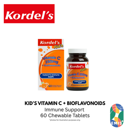 KORDEL’S KID’S VITAMIN C 250 mg + BIOFLAVONOIDS – For the Kids available at EMIS+ Singapore