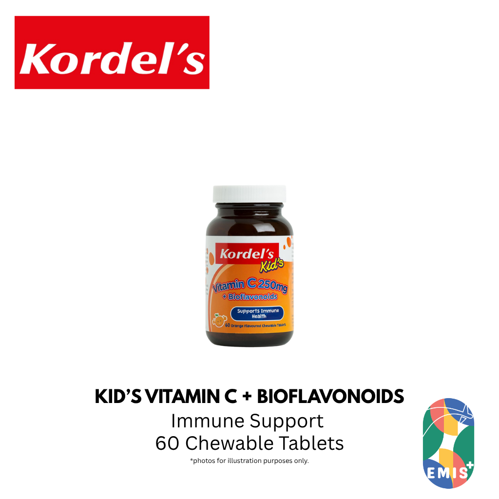 KORDEL’S KID’S VITAMIN C 250 mg + BIOFLAVONOIDS – product detail view 2 | EMIS+ Singapore medical supplies
