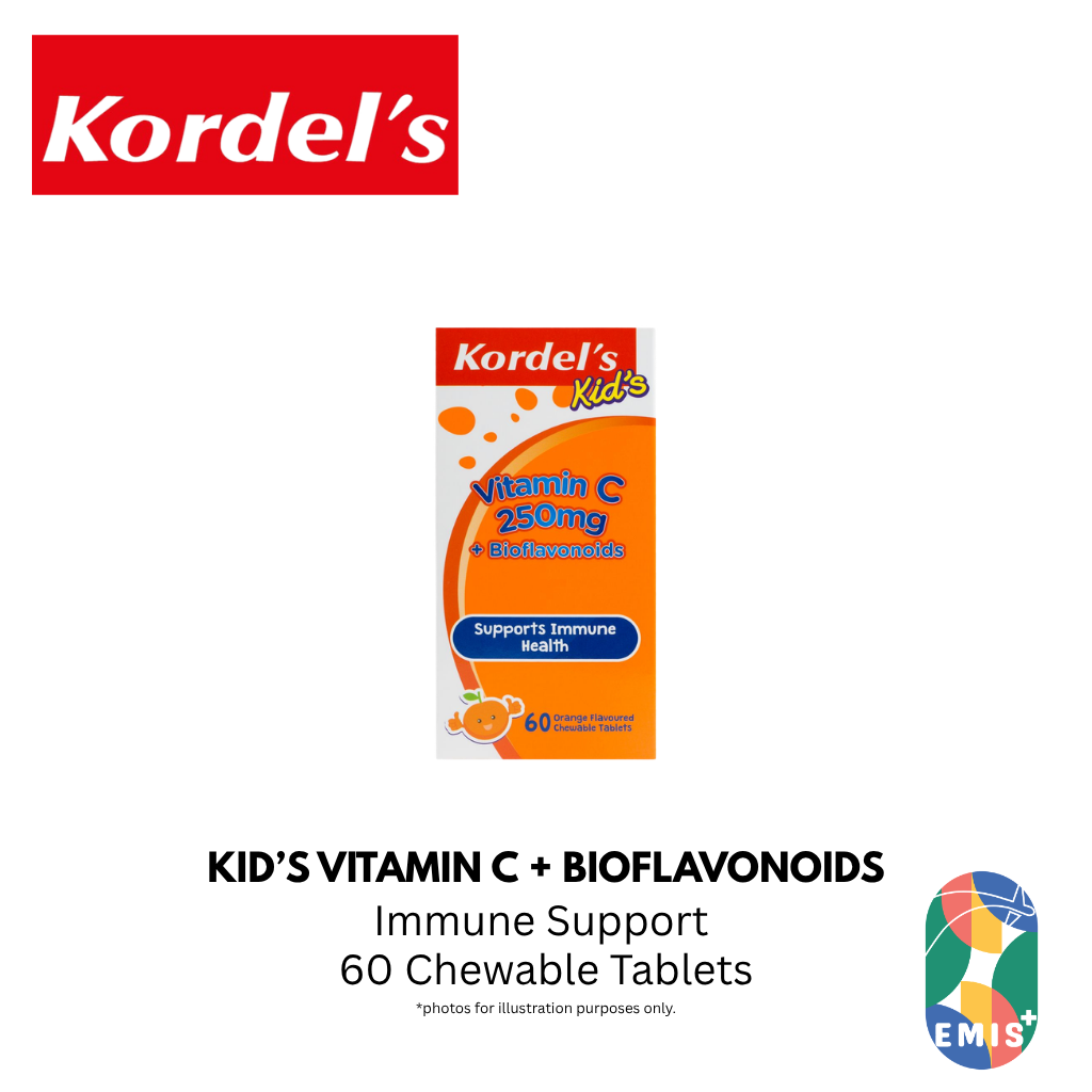 KORDEL’S KID’S VITAMIN C 250 mg + BIOFLAVONOIDS – product detail view 4 | EMIS+ Singapore medical supplies