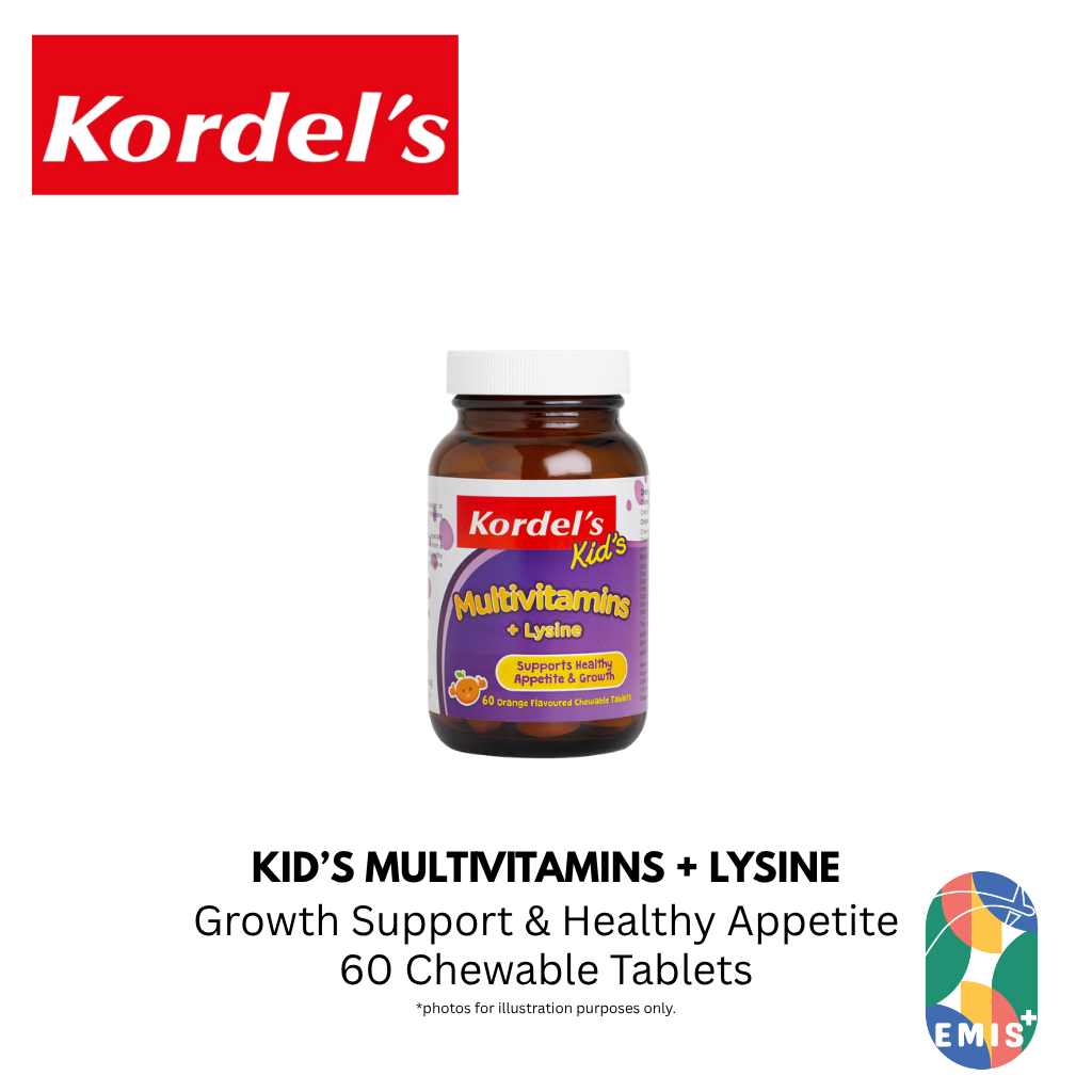 KORDEL’S KID’S MULTIVITAMINS + LYSINE – product detail view 2 | EMIS+ Singapore medical supplies