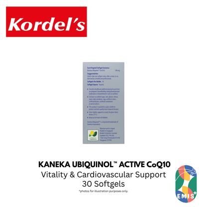 KORDEL’S KANEKA UBIQUINOL™ ACTIVE CoQ10 100 mg – product image 6 | EMIS+ Singapore