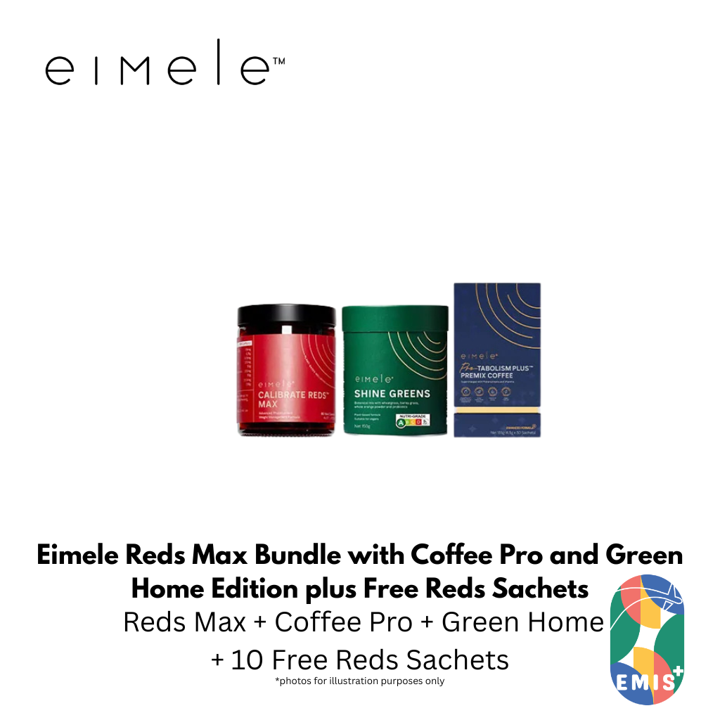 Eimele Reds Max Bundle with Coffee Pro and Green Home Edition plus Free Reds Sachets — buy online at EMIS+ Singapore