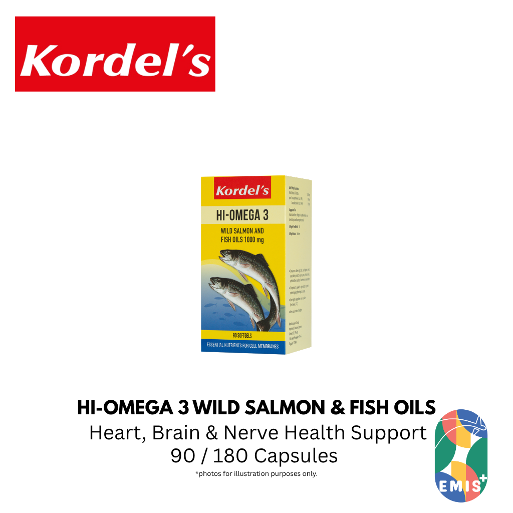 KORDEL’S HI-OMEGA 3 WILD SALMON AND FISH OILS 1000 mg – product image 2 | EMIS+ Singapore