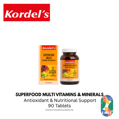 KORDEL'S SUPERFOOD MULTI VITAMINS AND MINERALS — Vitamins & Supplements available at EMIS+ Singapore (emis.asia)