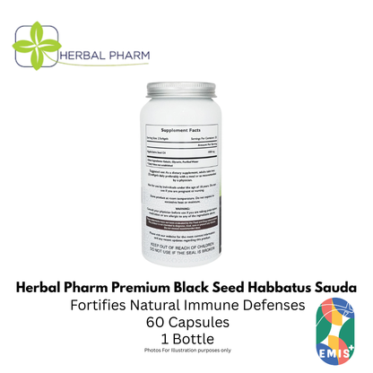 Herbal Pharm: Premium Black Seed (Nigella Sativa) 60 Softgels for Immune & Wellness product image 3 – EMIS+ Singapore