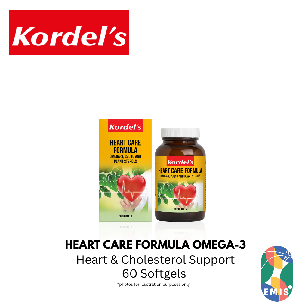 KORDEL’S HEART CARE FORMULA OMEGA-3, C0Q10 AND PLANT STEROLS | EMIS+ Singapore medical supplies