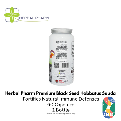 Herbal Pharm: Premium Black Seed (Nigella Sativa) 60 Softgels for Immune & Wellness product image 2 – EMIS+ Singapore