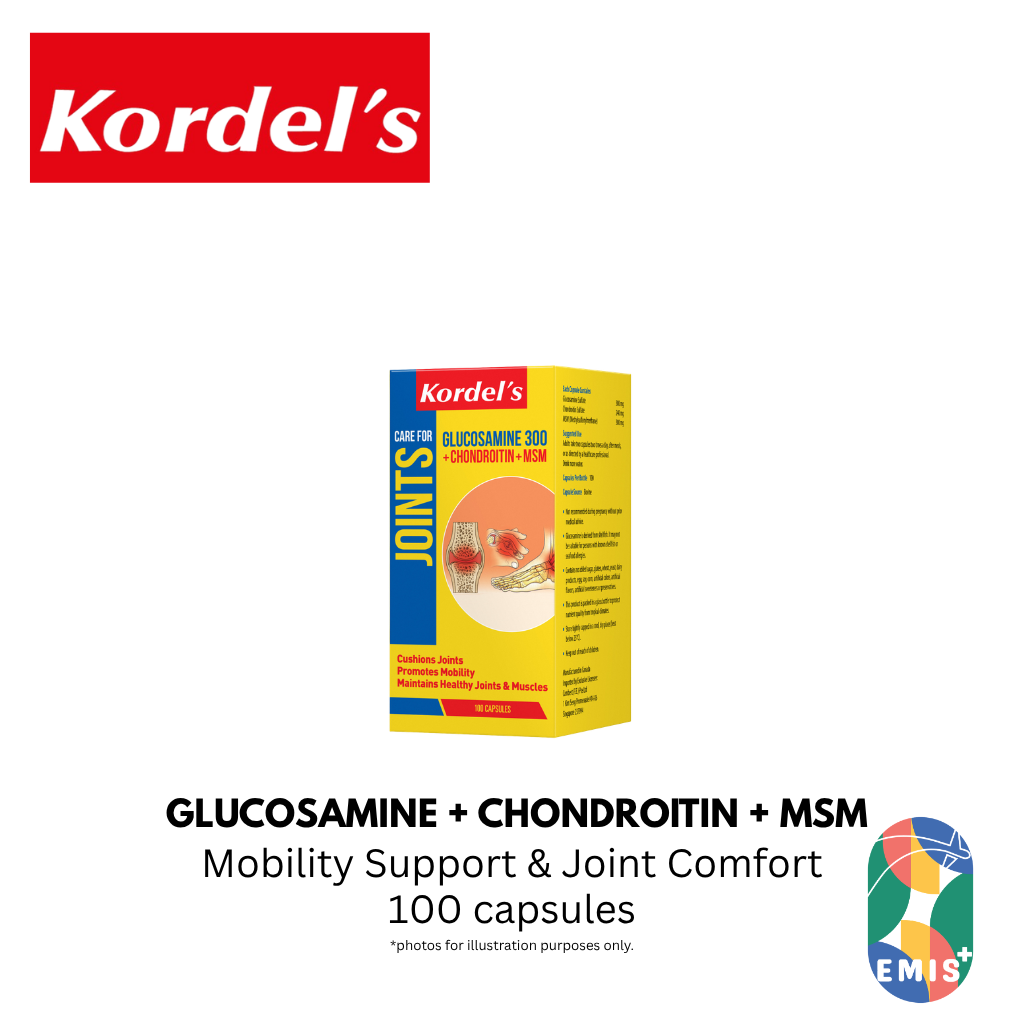 KORDEL’S GLUCOSAMINE 300 + CHONDROITIN + MSM – product image 3 | EMIS+ Singapore