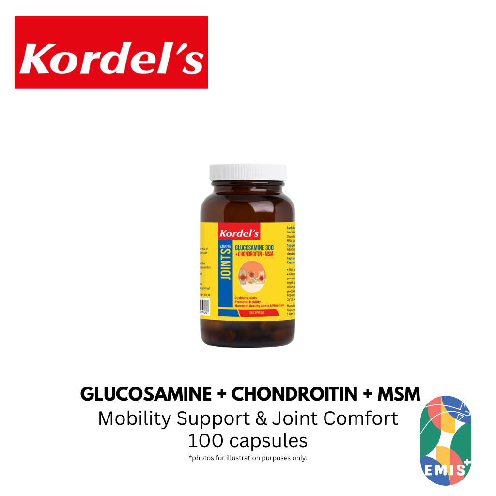 KORDEL’S GLUCOSAMINE 300 + CHONDROITIN + MSM – product image 2 | EMIS+ Singapore