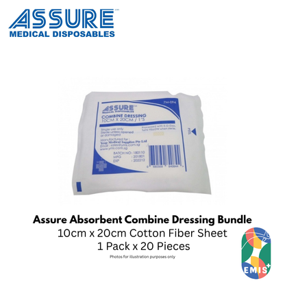 Bundle of 20 Assure Combine Dressing 10cm x 20cm (image 3)