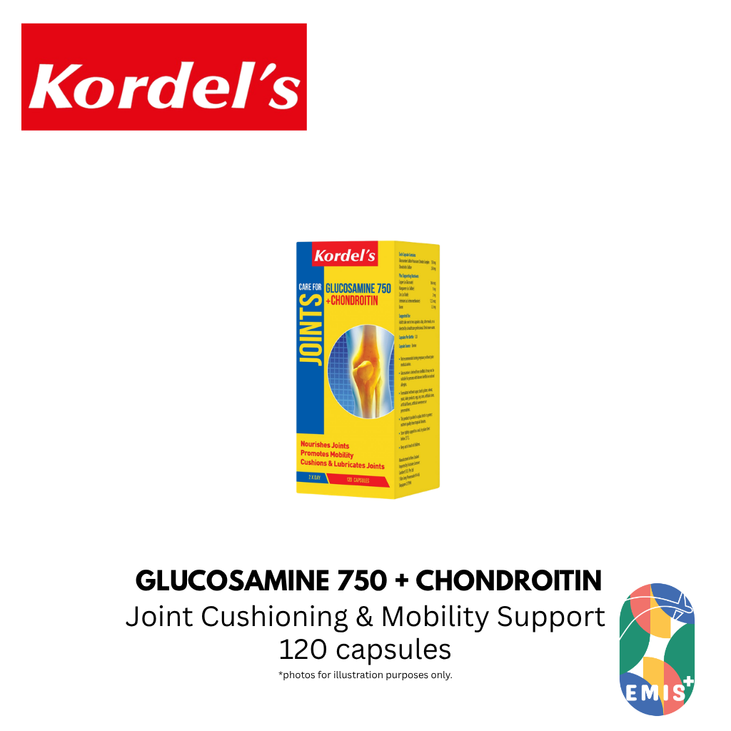 KORDEL’S GLUCOSAMINE 750 + CHONDROITIN – product image 2 | EMIS+ Singapore