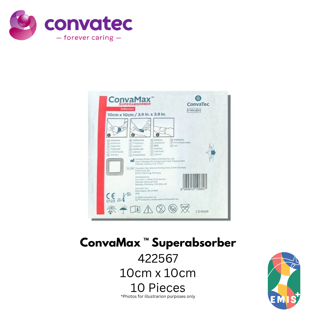 ConvaMax ™ Superabsorber 10cm x 10cm [Per Box] product image 3 – EMIS+ Singapore