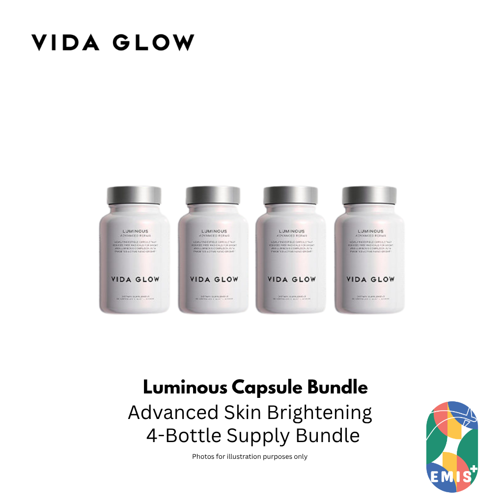 Vida Glow Luminous Capsules 30 Capsules Four Bottle Bundle with Free SGD9 Voucher Pack - image 1