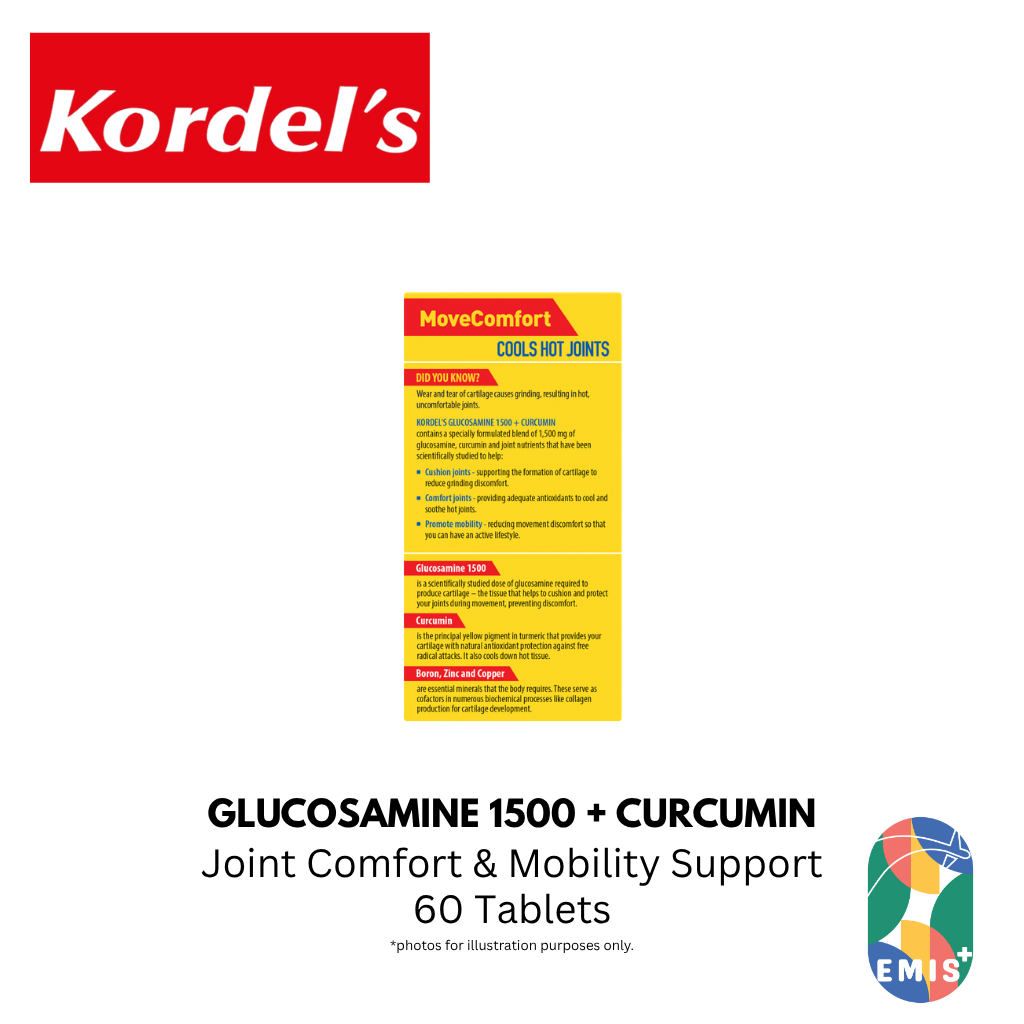 KORDEL’S GLUCOSAMINE 1500 + CURCUMIN – product image 5 | EMIS+ Singapore