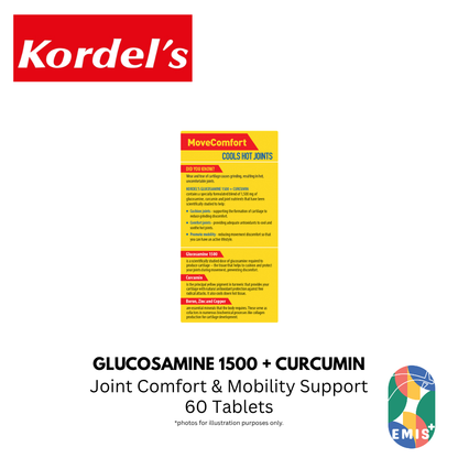 KORDEL’S GLUCOSAMINE 1500 + CURCUMIN – product image 5 | EMIS+ Singapore