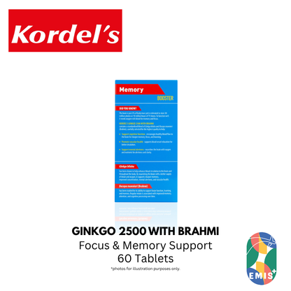 KORDEL’S GINKGO 2500 WITH BRAHMI – product image 6 | EMIS+ Singapore