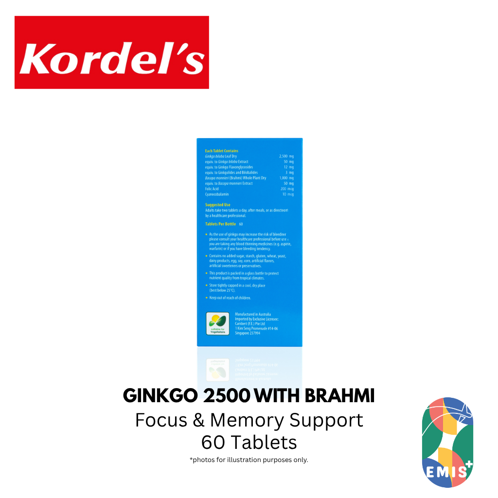 KORDEL’S GINKGO 2500 WITH BRAHMI – product image 5 | EMIS+ Singapore
