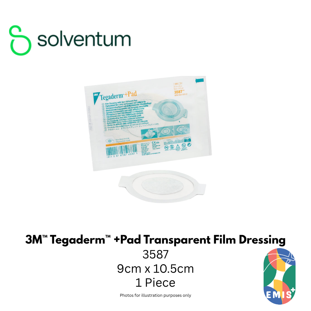 3M 3587 Tegaderm + Pad Transparent Dressing 9cm x 10.5cm - view 1