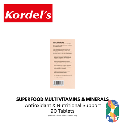 KORDEL'S SUPERFOOD MULTI VITAMINS AND MINERALS — product image 4, EMIS+ Singapore medical supplies