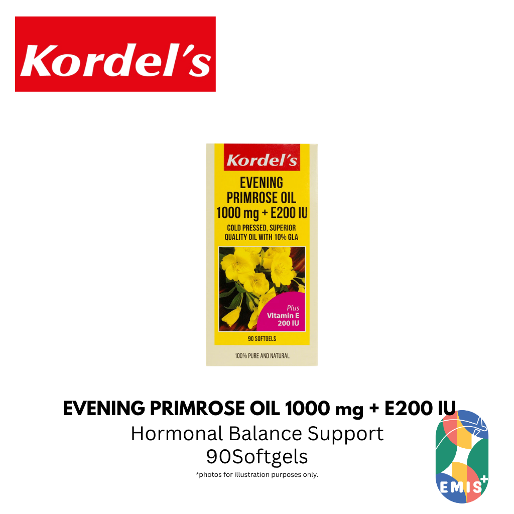 KORDEL’S EVENING PRIMROSE OIL 1000 mg + E200 IU – product image 4 | EMIS+ Singapore