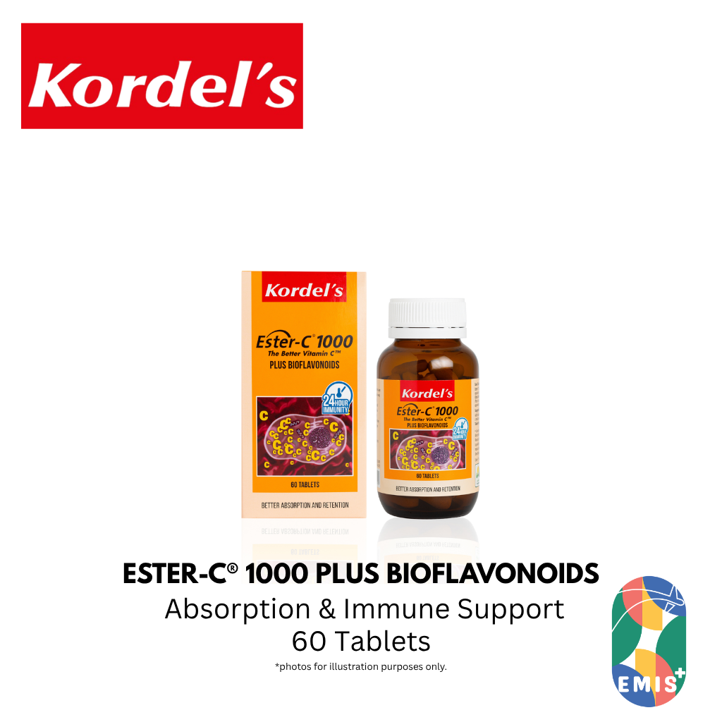 KORDEL’S ESTER-C® 1000 PLUS BIOFLAVONOIDS | EMIS+ Singapore medical supplies