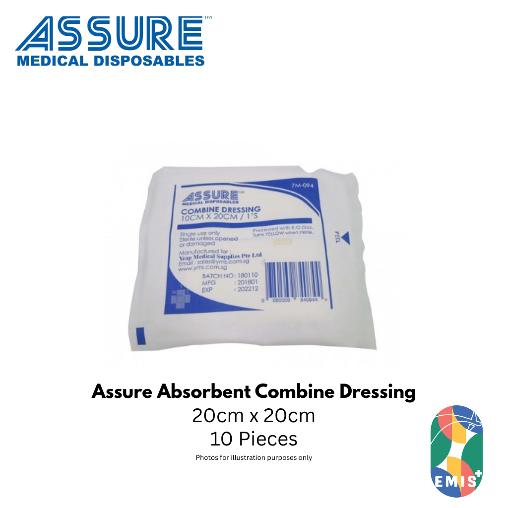 Bundle of 10 Assure Combine Dressing 20cm x 20cm (image 3)