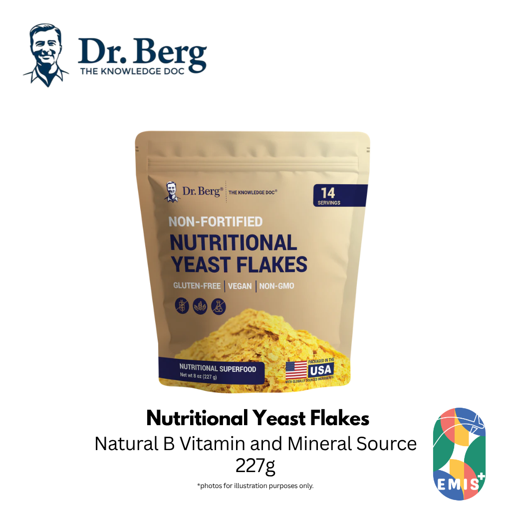 Dr. Berg Nutritional Yeast Flakes: Boost Your Health with Gluten-Free, Vegan Superfood (8  | Singapore | EMIS+