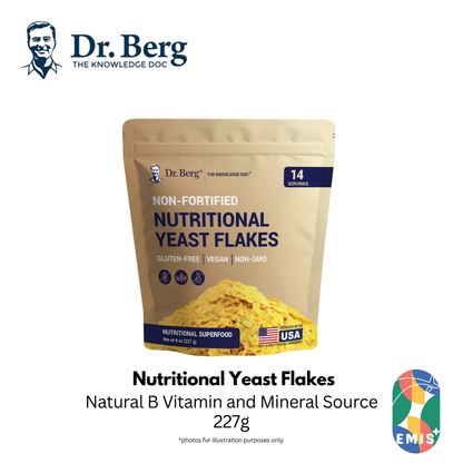 Dr. Berg Nutritional Yeast Flakes: Boost Your Health with Gluten-Free, Vegan Superfood (8  | Singapore | EMIS+