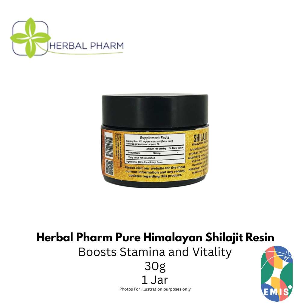 Herbal Pharm Pure Himalayan Shilajit Resin: Power & Vitality (30g) product image 2 – EMIS+ Singapore