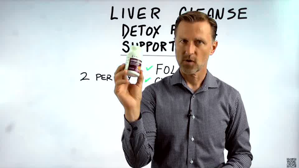 Dr. Berg Liver Cleanse Detox & Repair with Milk Thistle, Ox Bile & Choline - 60 Capsules